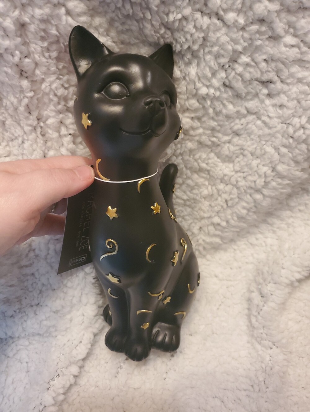 Rachel Zoe Zodiac Black Cat Halloween 10" Figurine Stars & Moon NEW - Picture 5 of 8